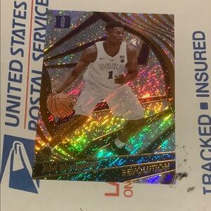Zion Williamson Duke Revolution Holographic Trading Card Chronicles Panini